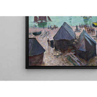 Le départ des bateaux, Étretat - Claude Monet | Reproduction Tableau Décoration murale affiche copie