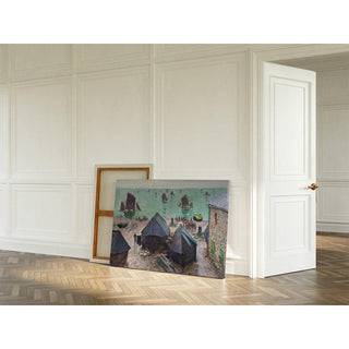 Le départ des bateaux, Étretat - Claude Monet | Reproduction Tableau Décoration murale affiche copie