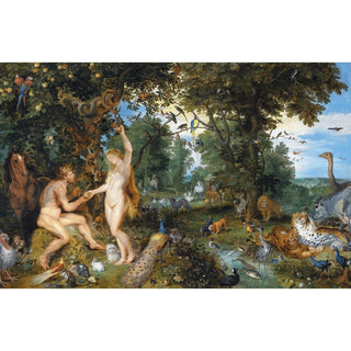 Le jardin d'Eden et la chute de l'homme - Peter Paul Rubens | Reproduction Tableau Décoration murale affiche copie