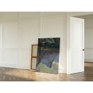 Le port de Svolvær au plus fort de la saison de pêche, étude des Lofoten - Anna Boberg | Reproduction Tableau Décoration murale affiche copie