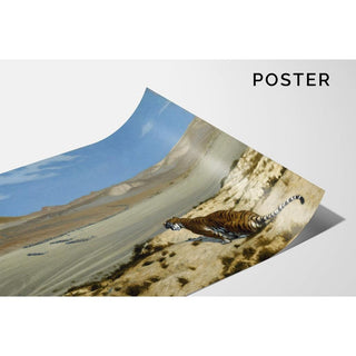 Le tigre à l'affût - Jean-Léon Gérôme | Reproduction Tableau Décoration murale affiche copie