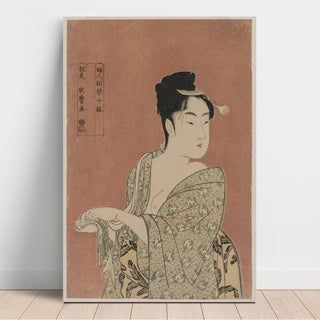 Le type à la mode de la série Dix types dans la physiognomie des femmes - Kitagawa Utamaro | Reproduction Tableau Décoration murale affiche copie