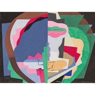 Les Boeufs dans la Montagne - Georges Valmier | Reproduction Tableau Décoration murale affiche copie