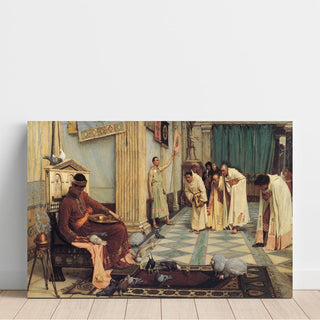 Les Favoris de l'empereur Honorius - John William Waterhouse | Reproduction Tableau Décoration murale affiche copie