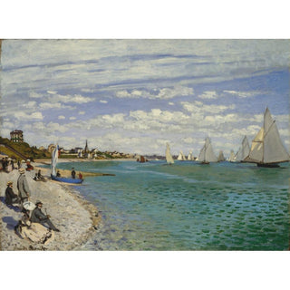 Les Régates à Sainte-Adresse - Claude Monet | Reproduction Tableau Décoration murale affiche copie