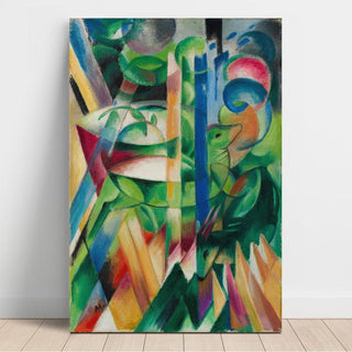 Les petites chèvres de montagne - Franz Marc | Reproduction Tableau Décoration murale affiche copie