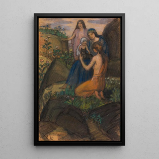 Ludwig von Hofmann - Frauen mit Kind in arkadischer Landschaft.webp