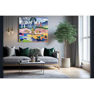 Mahana no atua jour de dieu de Paul Gauguin | Reproduction Tableau Décoration murale affiche copie