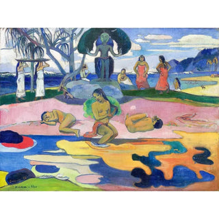 Mahana no atua jour de dieu de Paul Gauguin | Reproduction Tableau Décoration murale affiche copie