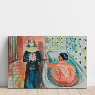 Marat au bain et Charlotte Corday Edvard Munch - Edvard Munch | Reproduction Tableau Décoration murale affiche copie