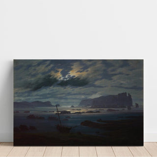 Mer du Nord au clair de lune - Caspar David Friedrich | Reproduction Tableau Décoration murale affiche copie