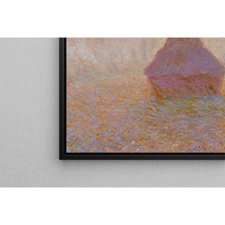 Meule - Soleil dans la brume - Claude Monet | Reproduction Tableau Décoration murale affiche copie