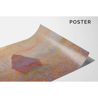 Meule - Soleil dans la brume - Claude Monet | Reproduction Tableau Décoration murale affiche copie