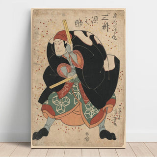 Mimasu Gennosuke no Namiwa no Jirosaku - Utagawa Kuniyoshi | Reproduction Tableau Décoration murale affiche copie