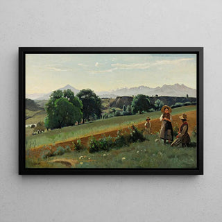 Mornex Au Fond, Le Môle de Jean-Baptiste-Camille Corot | Reproduction Tableau Décoration murale affiche copie