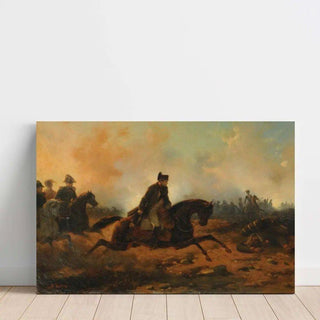 Napoléon chargeant à Waterloo d'Hippolyte Bellangé | Reproduction Tableau Décoration murale affiche copie