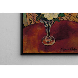 Nature Morte à la Rose Blanche - Suzanne Valadon | Reproduction Tableau Décoration murale affiche copie