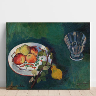 Nature morte avec fruits et verre - Suzanne Valadon | Reproduction Tableau Décoration murale affiche copie