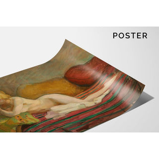 Nu au Divan - Henri Lebasque | Reproduction Tableau Décoration murale affiche copie