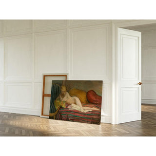 Nu au Divan - Henri Lebasque | Reproduction Tableau Décoration murale affiche copie