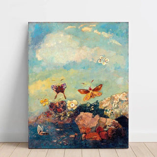Papillons - Odilon Redon | Reproduction Tableau Décoration murale affiche copie