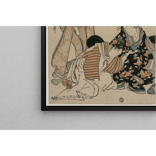 Parodie d'une scène de carrosse impérial - Kitagawa Utamaro | Reproduction Tableau Décoration murale affiche copie