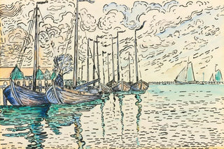 Paul Signac - Volendam Barques De Pche.webp