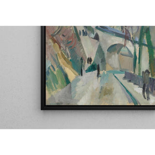 Paysage de Laon - Robert Delaunay | Reproduction Tableau Décoration murale affiche copie