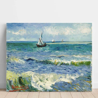 Paysage marin près des Saintes-Maries-de-la-Mer - Vincent Van Gogh | Reproduction Tableau Décoration murale affiche copie