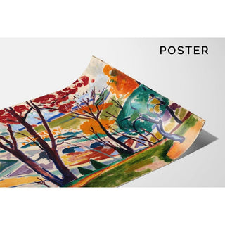 Paysage, pont, vallée de Huntingdon - Henry Lyman Sayen | Reproduction Tableau Décoration murale affiche copie