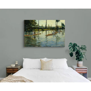 Périssoires sur l'Yerres - Gustave Caillebotte | Reproduction Tableau Décoration murale affiche copie