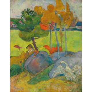 Petit Breton à l'Oie - Paul Gauguin | Reproduction Tableau Décoration murale affiche copie