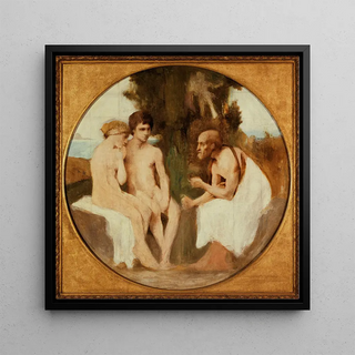 Philtas instruisant Daphnis et Chloé - Jules Élie Delaunay