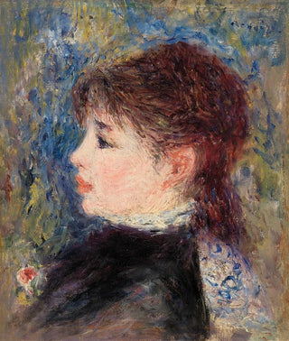 PierreAuguste Renoir - Young Woman with Rose Jeune fille   la rose.webp