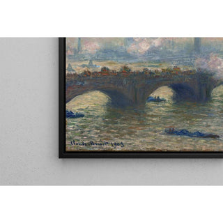 Pont de Waterloo, journée grise - Claude Monet | Reproduction Tableau Décoration murale affiche copie