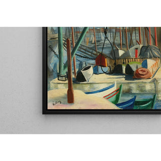 Port de Marseille - Moïse Kisling | Reproduction Tableau Décoration murale affiche copie