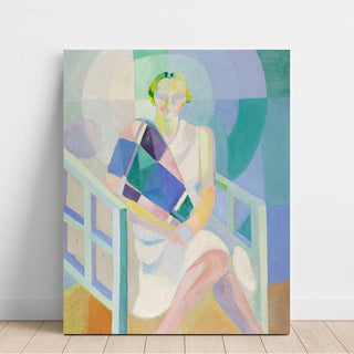 Portrait de Madame Heim 1926-1927 - Robert Delaunay | Reproduction Tableau Décoration murale affiche copie