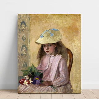 Portrait de la fille de l'artiste - Camille Pissarro | Reproduction Tableau Décoration murale affiche copie