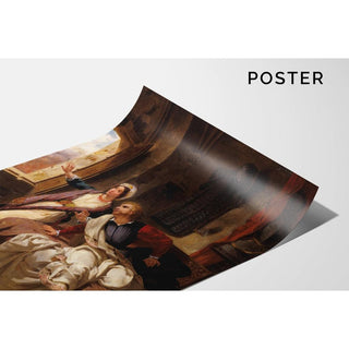 Rebecca et le blessé Ivanhoé - Eugène Delacroix | Reproduction Tableau Décoration murale affiche copie