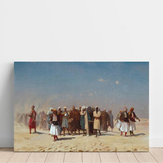 Recrues égyptiennes traversant le désert - Jean-Léon Gérôme | Reproduction Tableau Décoration murale affiche copie