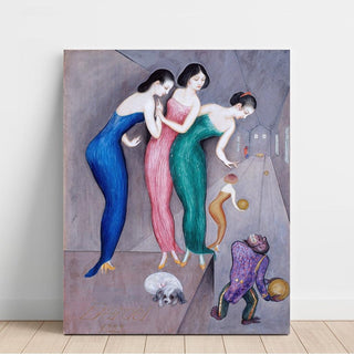 Rêves et fantaisies n° 1 The Skittle Alley - Nils Dardel | Reproduction Tableau Décoration murale affiche copie