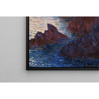 Rochers à Belle Île, Port-Domois - Claude Monet | Reproduction Tableau Décoration murale affiche copie