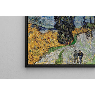 Route avec un cyprès et une étoile - Vincent van Gogh | Reproduction Tableau Décoration murale affiche copie
