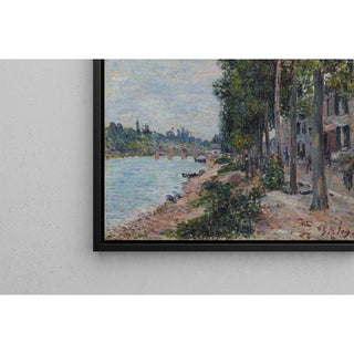 Route le long de la Seine à Saint-Mammès - Alfred Sisley | Reproduction Tableau Décoration murale affiche copie