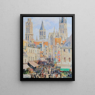 Rue de l’Épicerie, Rouen - Camille Pissarro | Reproduction Tableau Décoration murale copie