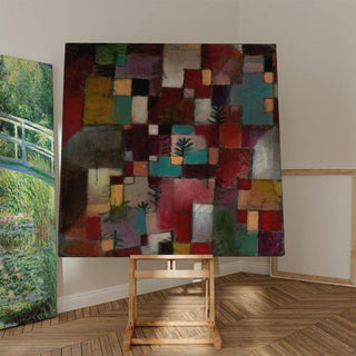 Rythmes rouge-vert et violet-jaune - Paul Klee | Reproduction Tableau Décoration murale affiche copie