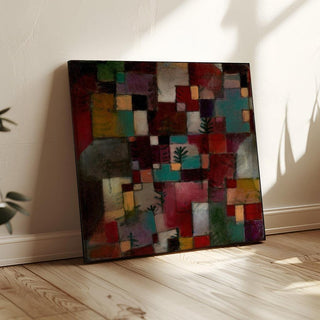 Rythmes rouge-vert et violet-jaune - Paul Klee | Reproduction Tableau Décoration murale affiche copie