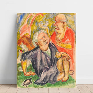 Samtal - Nils Dardel | Reproduction Tableau Décoration murale affiche copie