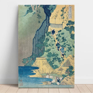 Sanctuaire Kannon aux chutes de Kiyo, Sakanoshita, Tōkaidō - Katsushika Hokusai | Reproduction Tableau Décoration murale affiche copie