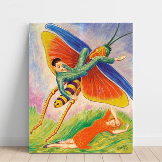 Sauterelle - Nils Dardel | Reproduction Tableau Décoration murale affiche copie